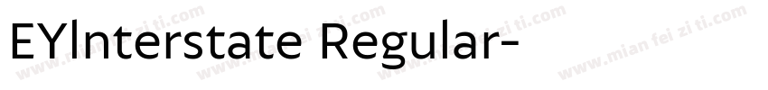 EYlnterstate Regular字体转换